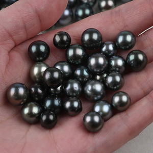 Newest 8-11mm black Freshwater Pearl Loose Beads For Jewelry make