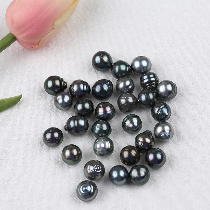 10-11mm Black High Quality Loose Tahiti Pearls Bead For Jewelry Making