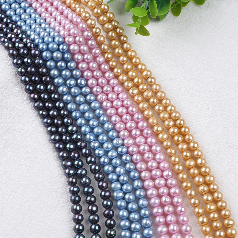 7-8mm Wholesale Potato Shape Freshwater Pearl Strand For Jewelry Making