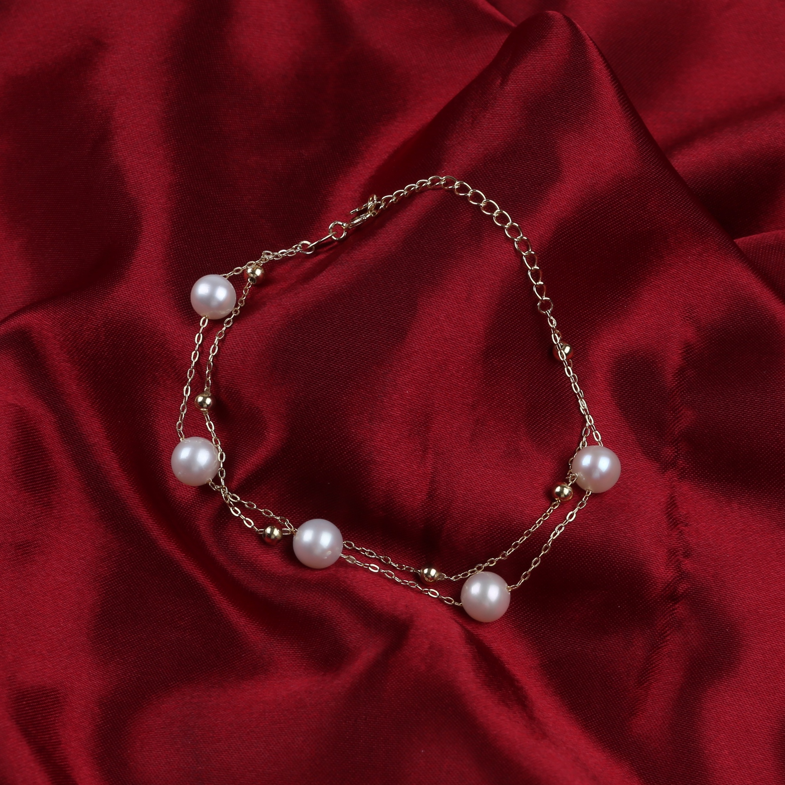 New  Charm Pearl Chain Bracelet Personalized Women Men Hip Hop Jewelry