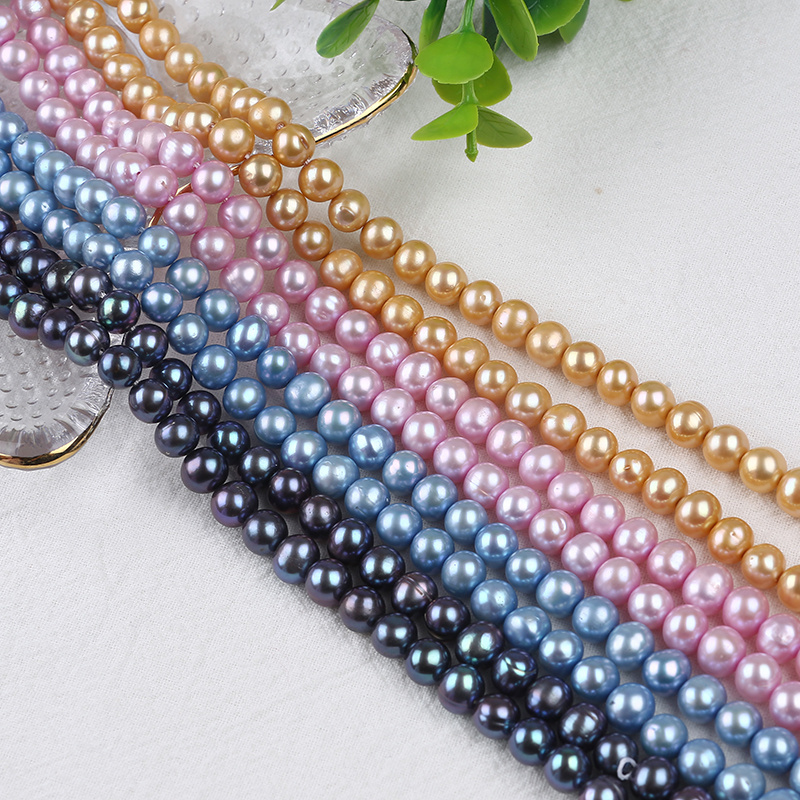 7-8mm Wholesale Potato Shape Freshwater Pearl Strand For Jewelry Making