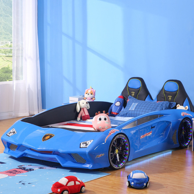 Original design car bed with light race car bed for kids