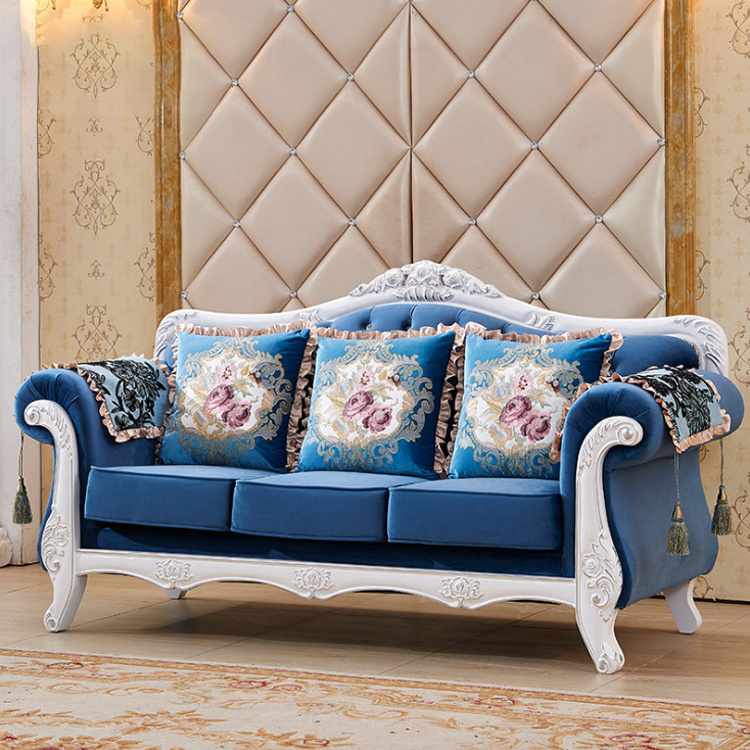 European royal style fabric living room sofa