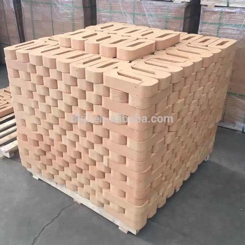 Cheap Price SK32 SK34 Thin Curved Fire Red Clay Brick for Heating Furnace