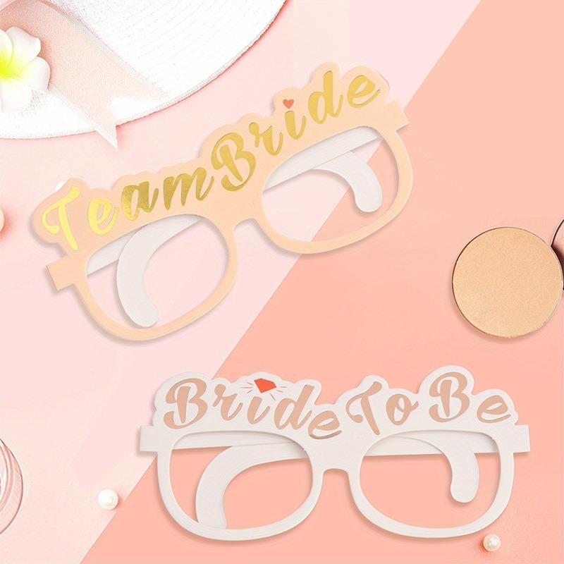 Bride to Be Glasses Bachelorette Party Decorations Favors Bridal Shower Supplies Wedding Shower Bride to Be Gifts Accessories