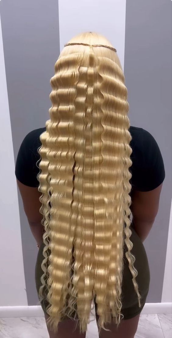 DKL 40 Inch Glueless Full Hd Lace Wigs,100% Virgin Hair Blonde 613 Full Lace Wig,Full Lace Human Hair Wigs For Black Woman