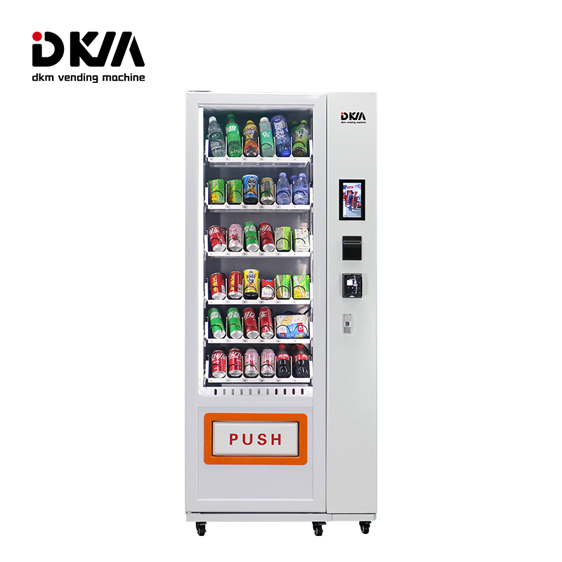 DKM Smart Slim Digital Small Snack And Cold Drink Vending Machine With Credit Card And Cash Payment