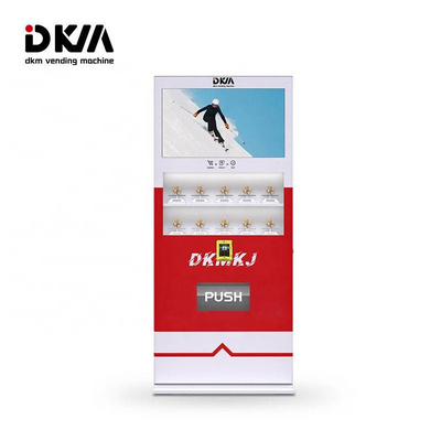 DKMVending high tech shopping mall airport digital touch screen souvenir coin vending machine with advertising screen