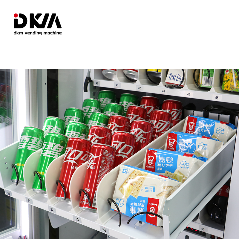 DKM Smart Slim Digital Small Snack And Cold Drink Vending Machine With Credit Card And Cash Payment