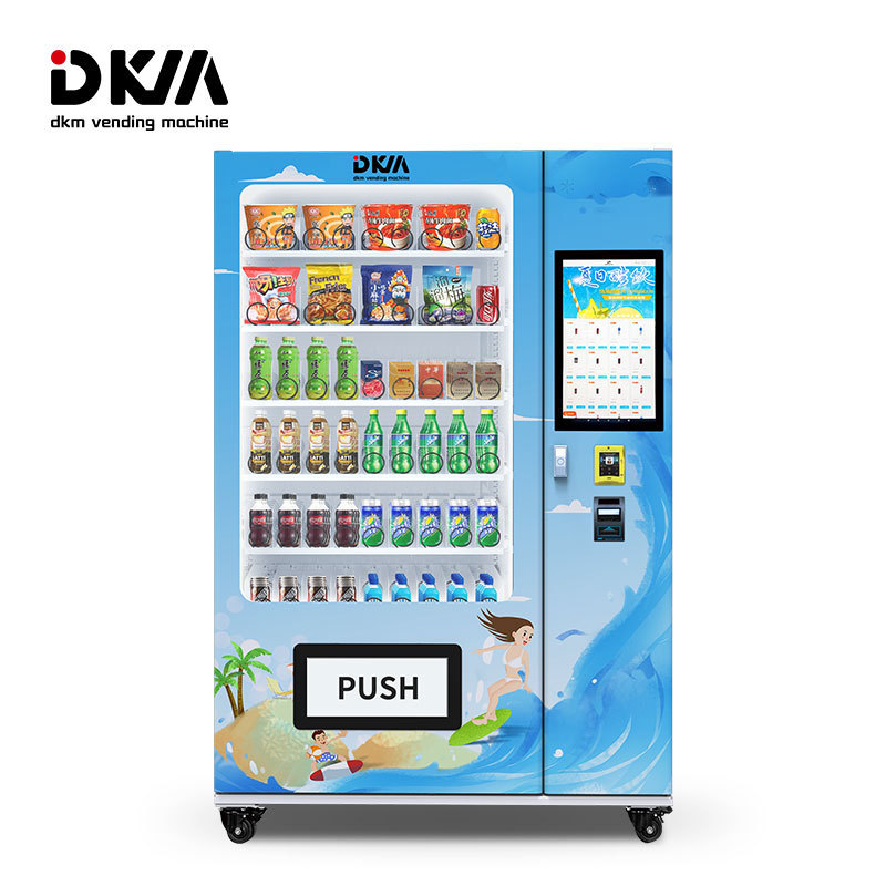 Dkmvending Good Selling Snack Tocreen Facial Recognition Mask Fast Food Vending Machine