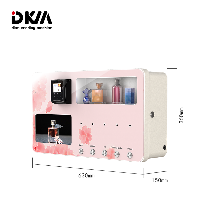 DKM Automatic Wall Mounted Mini Smart Fragrance Bottle Mist Splash Perfume Spraying Vending Machine For Sale