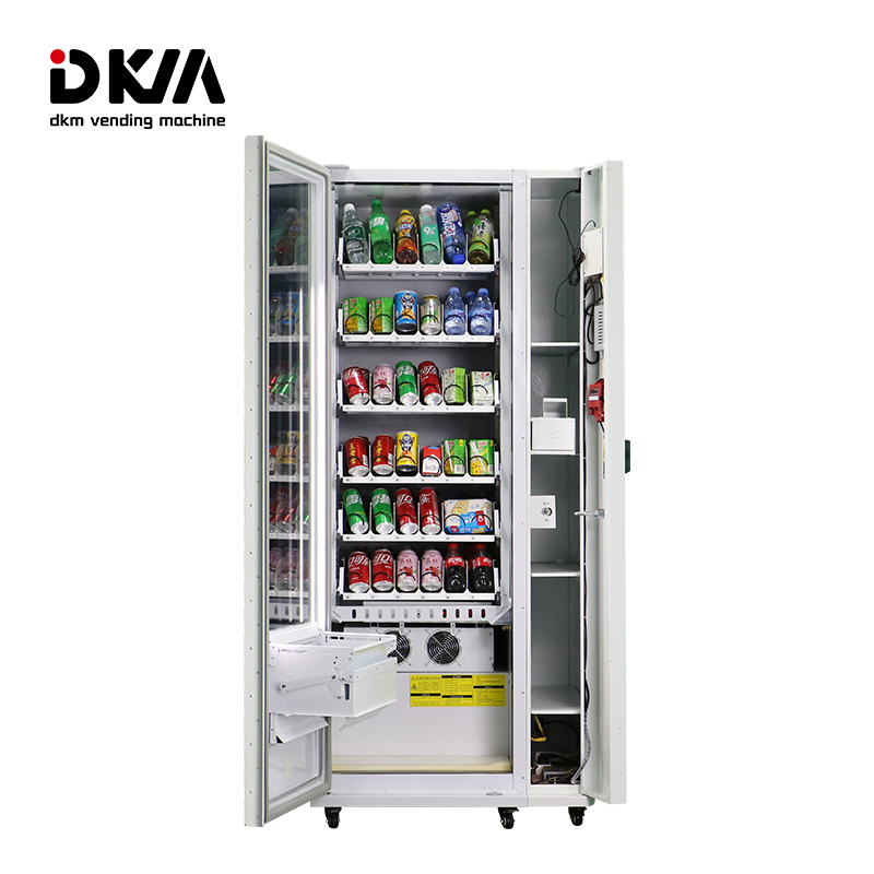 DKM Smart Slim Digital Small Snack And Cold Drink Vending Machine With Credit Card And Cash Payment