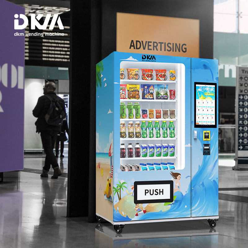 Dkmvending Good Selling Snack Tocreen Facial Recognition Mask Fast Food Vending Machine