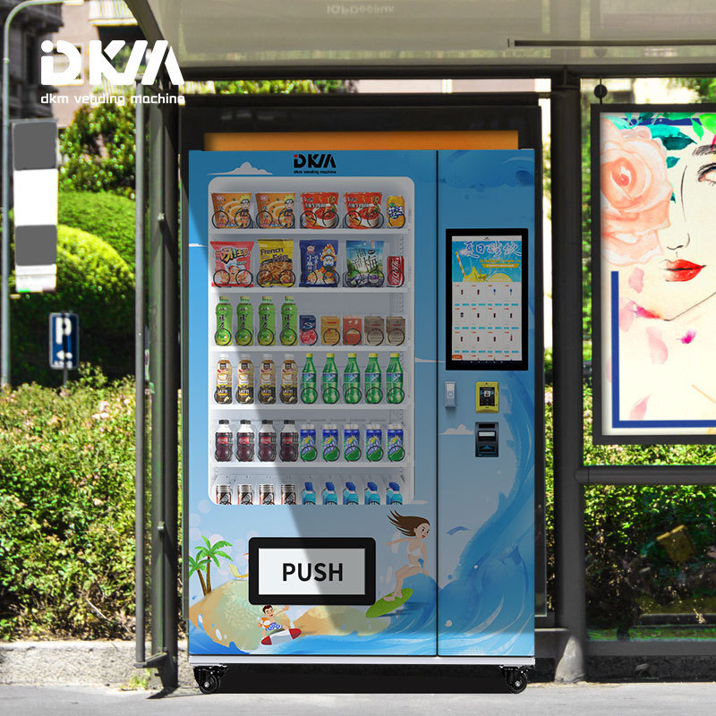 Dkmvending Good Selling Snack Tocreen Facial Recognition Mask Fast Food Vending Machine