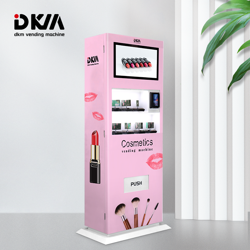 Dkmvending touch screen card reader perfume pink hair nail art eyelash lash makeup cosmetics beauty product vending machine