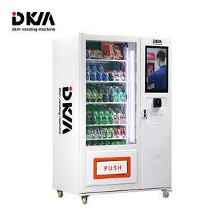 DKM smart lcd custom combo soda chips cooling cold ice frozen soft drink snack vending machine for retail items