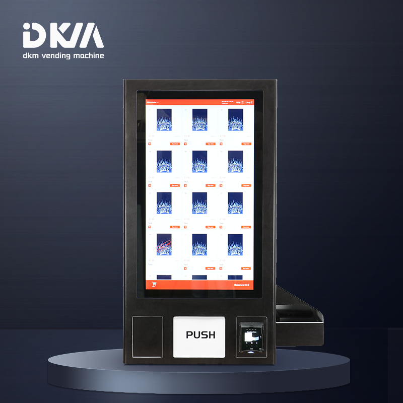 DKM wall mounted condom cbd cigarette debit credit card payment vending machine with id age verification