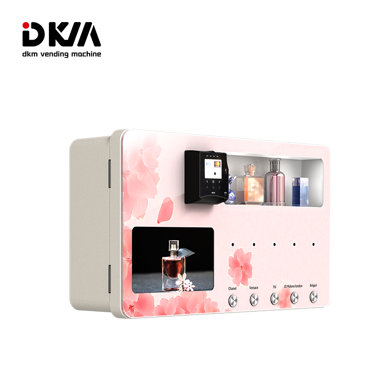 DKM Automatic Wall Mounted Mini Smart Fragrance Bottle Mist Splash Perfume Spraying Vending Machine For Sale