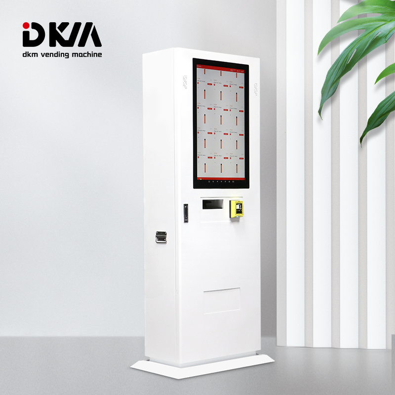 DKM free standing outdoor card reader smoke tobacco cigarette vending machine with ID age verification