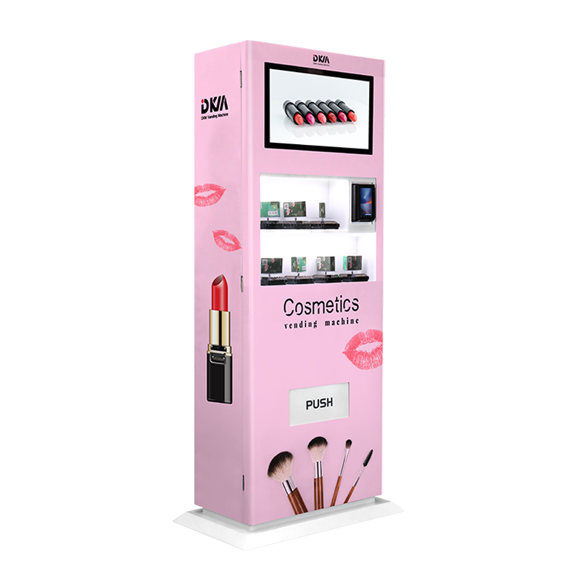 Dkmvending touch screen card reader perfume pink hair nail art eyelash lash makeup cosmetics beauty product vending machine