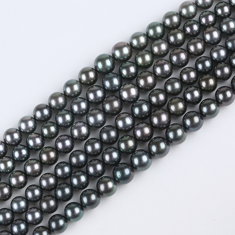 10-13mm high quality Saltwater pearl round loose Tahitian black Pearls wholesale