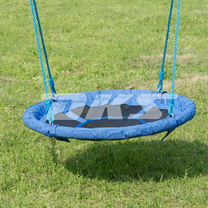 Newest Child Swing Set Plastic Children's Play Indoor Swing Steel Tube Outdoor Hanging Basket Swing Net