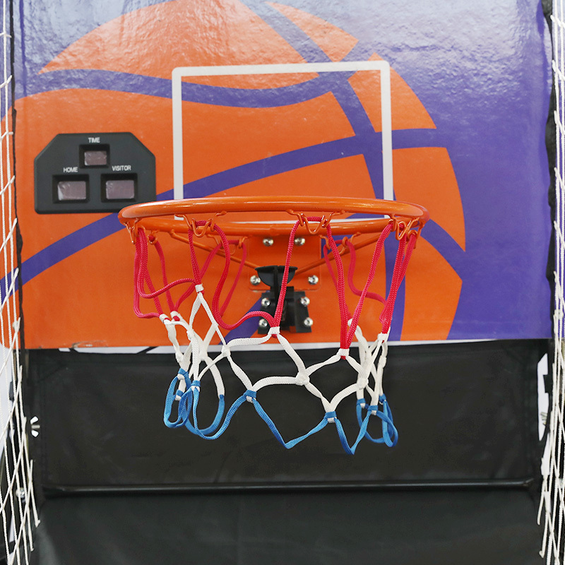 Factory Price Basketball Arcade Game Machine Single Hoop Indoor Folding Basketball Arcade Game