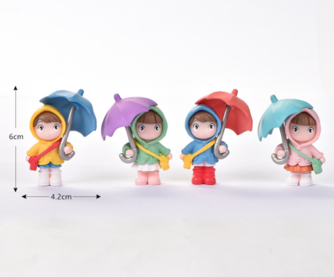 Educational tiny cute kids boy and girl figurine toys plastic figures paint