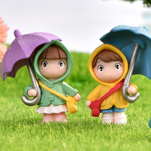 Educational tiny cute kids boy and girl figurine toys plastic figures paint