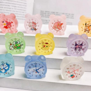 3D DIY assorted miniatures resin dollhouse clocks luminous cartoon kids promotional children mini toys decoration