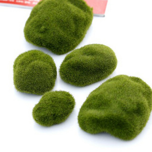 Wholesale variety type various sizes green grass stone custom resin figurine