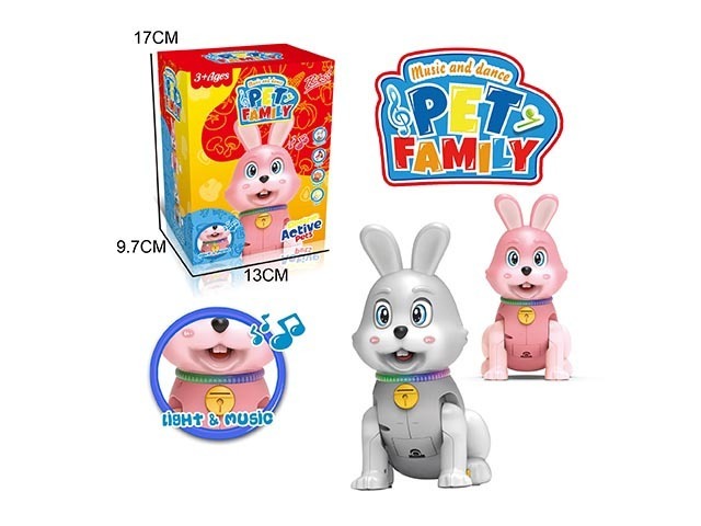 Child Puzzle Education Funny Gift Toys B/O Electric Cute Pet Animal Toys Duck Cat Rabbit Toys With Light And Music For Kids