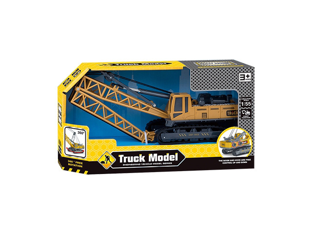 Children Simulation Sliding Large Engineering Crane Model Truck Construction Vehicle Pendant Farmer Car Toys For Kids