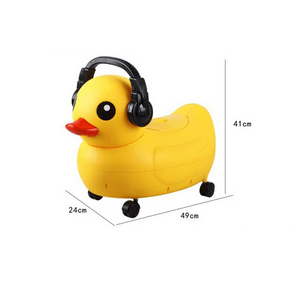 Baby potty walker ride on car duck type with light and music