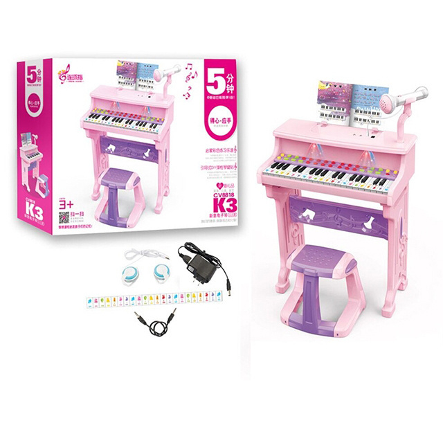 Children musical instrument electronic piano toy set