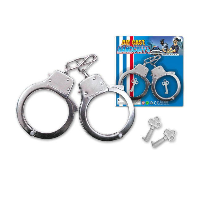 Police set toy metal handcuffs toys for kinds