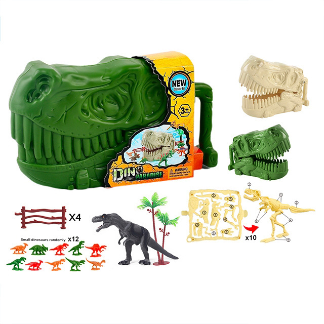 ' Dinosaur storage box set Denko Toy Fun Game Dinosaur Storage With 10 Mini Dinosaur