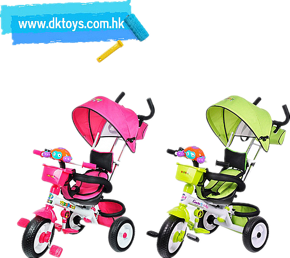 Baby Carriage Bicycle Pedal Tricycle Cat Toys With Parasol 3 Wheels Ride On Car Trolley Stroller Toys For Kids