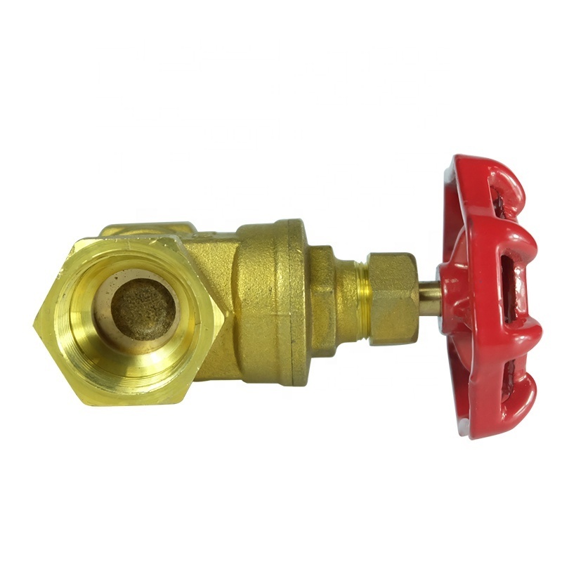 DKV DN15-50 Forged Brass Water Gate Valve Threaded Gate Valve High Pressure Manual Brass Two-way Seal 1/2-2 Inch Pull Handle