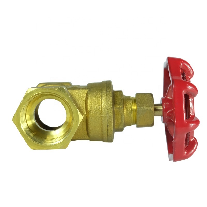 DKV DN15-50 Forged Brass Water Gate Valve Threaded Gate Valve High Pressure Manual Brass Two-way Seal 1/2-2 Inch Pull Handle