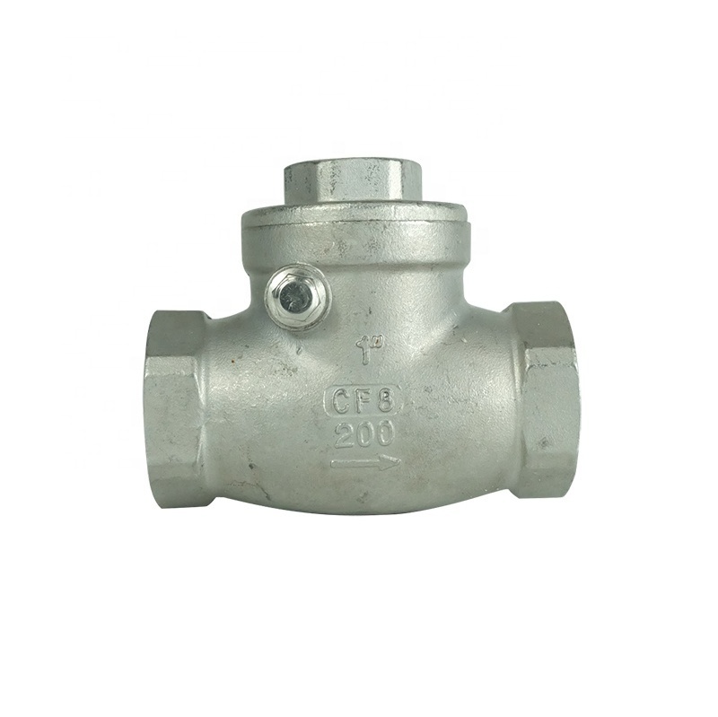 DKV Swing/Vertical Check Valve 1/2''-4'' Double Disc Non Return Check Valve ANSI WCB Brass SS304 One Way Non Return Valve