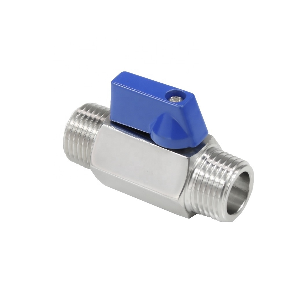 DKV mini ball valve  PN63 1000psi Stainless Steel mini ball valve 304 316 Threaded End Mini Ball Valve High Pressure BSP NPT