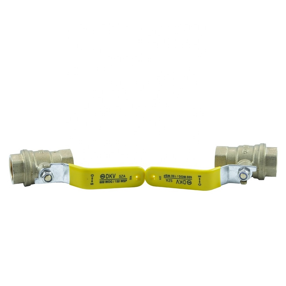 DKV 2PC Brass Ball Valve Full Port 1/4