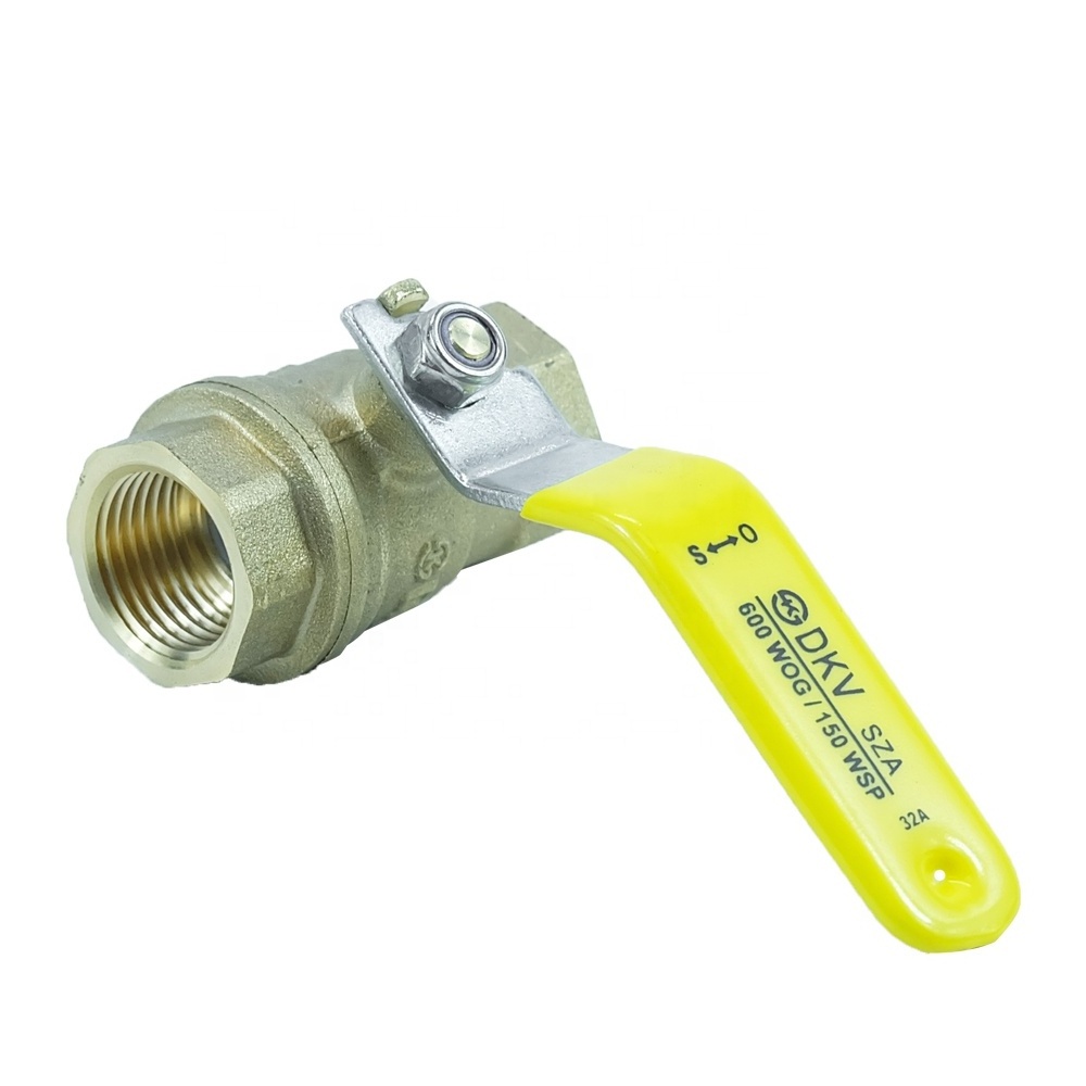 DKV 2PC Brass Ball Valve Full Port 1/4