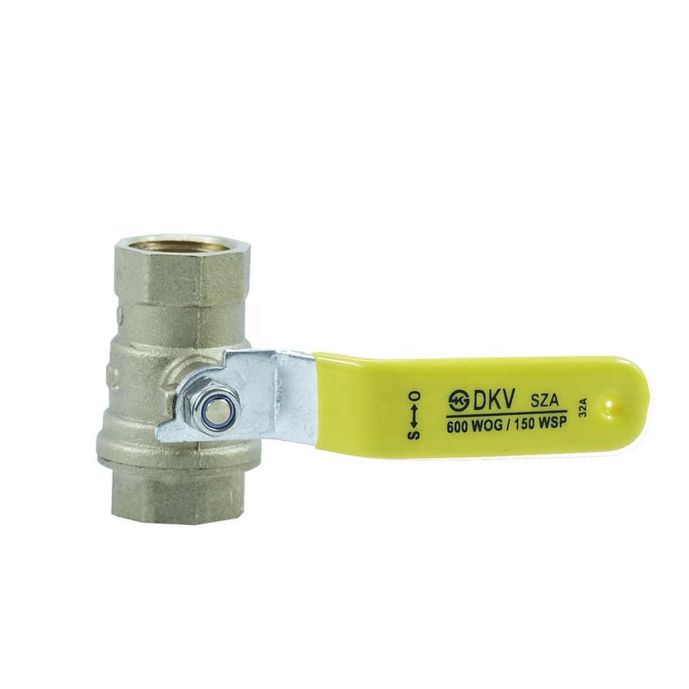 DKV 2PC Brass Ball Valve Full Port 1/4