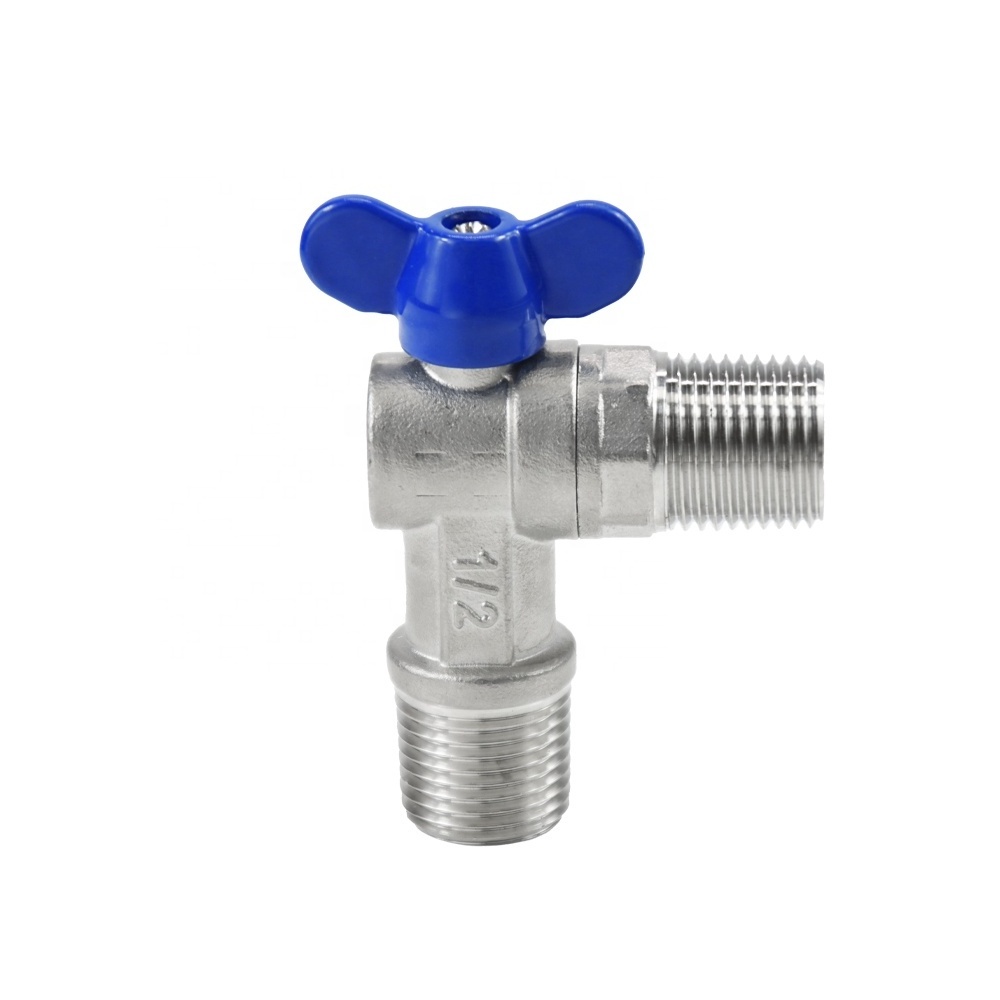 DKV Ball core gas triangle valve stainless steel mini pagoda ball valve water high flow 1/2