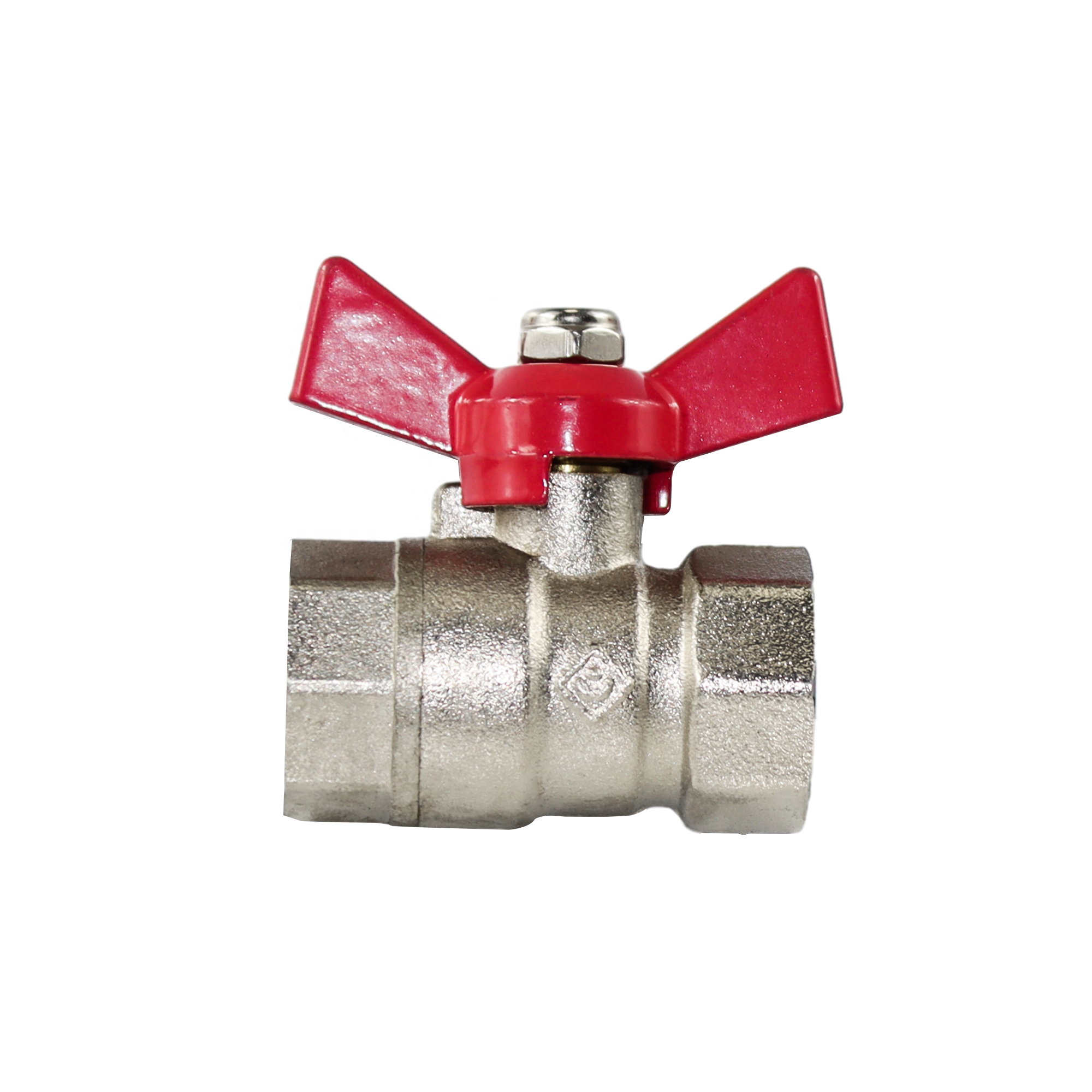 DKV Full Bore DZR brass Ball Valve with Butterfly Handle PN25 BSP Brass Ball Valve Butterfly Handle Female