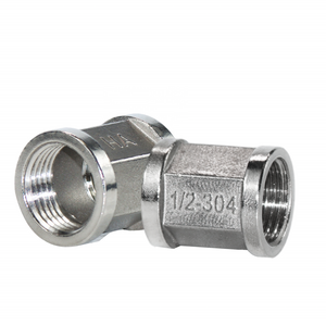 DKV Straight Connector Stainless Steel 304 Pipe Connector G 1/2in Female Thread Fitting