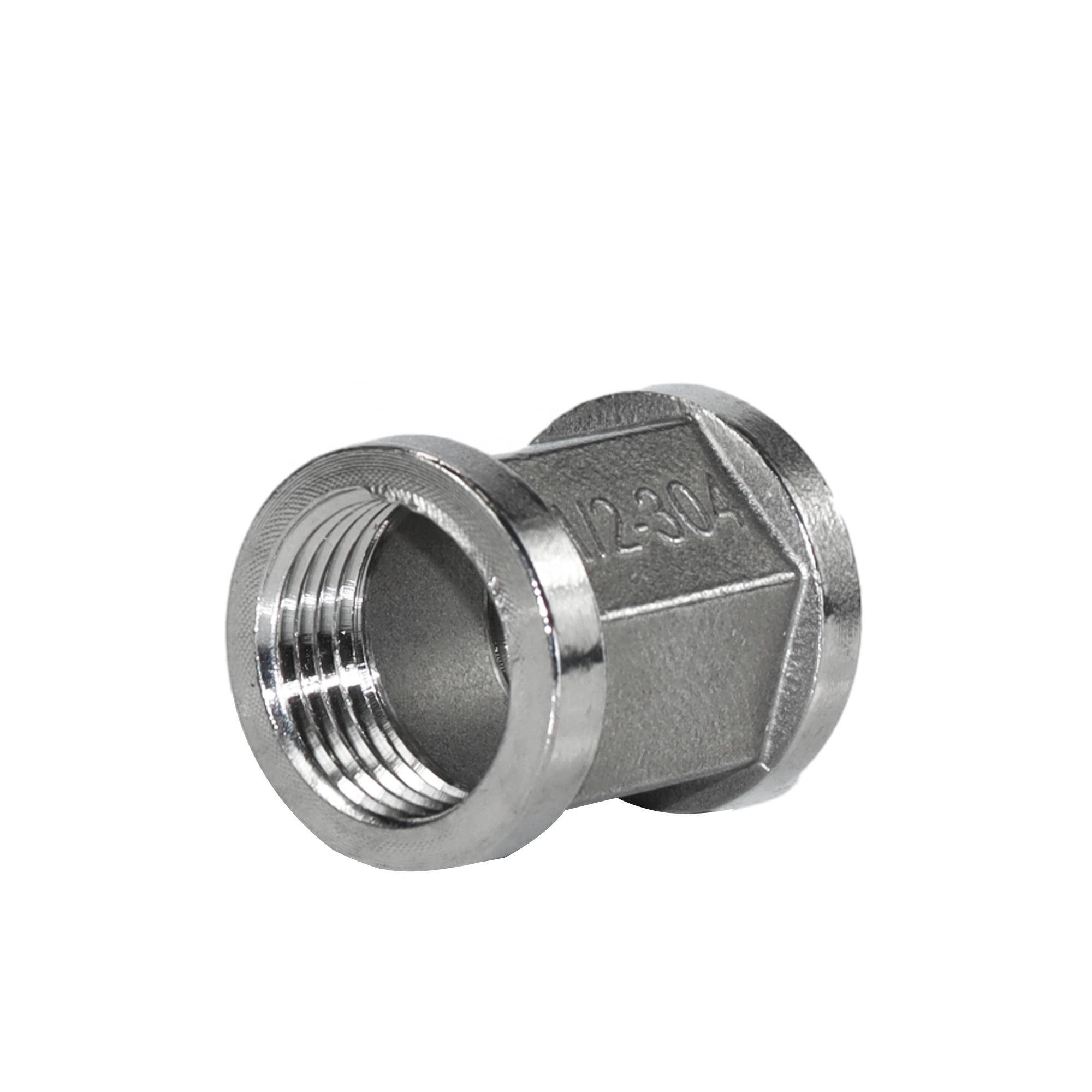 DKV Straight Connector Stainless Steel 304 Pipe Connector G 1/2in Female Thread Fitting