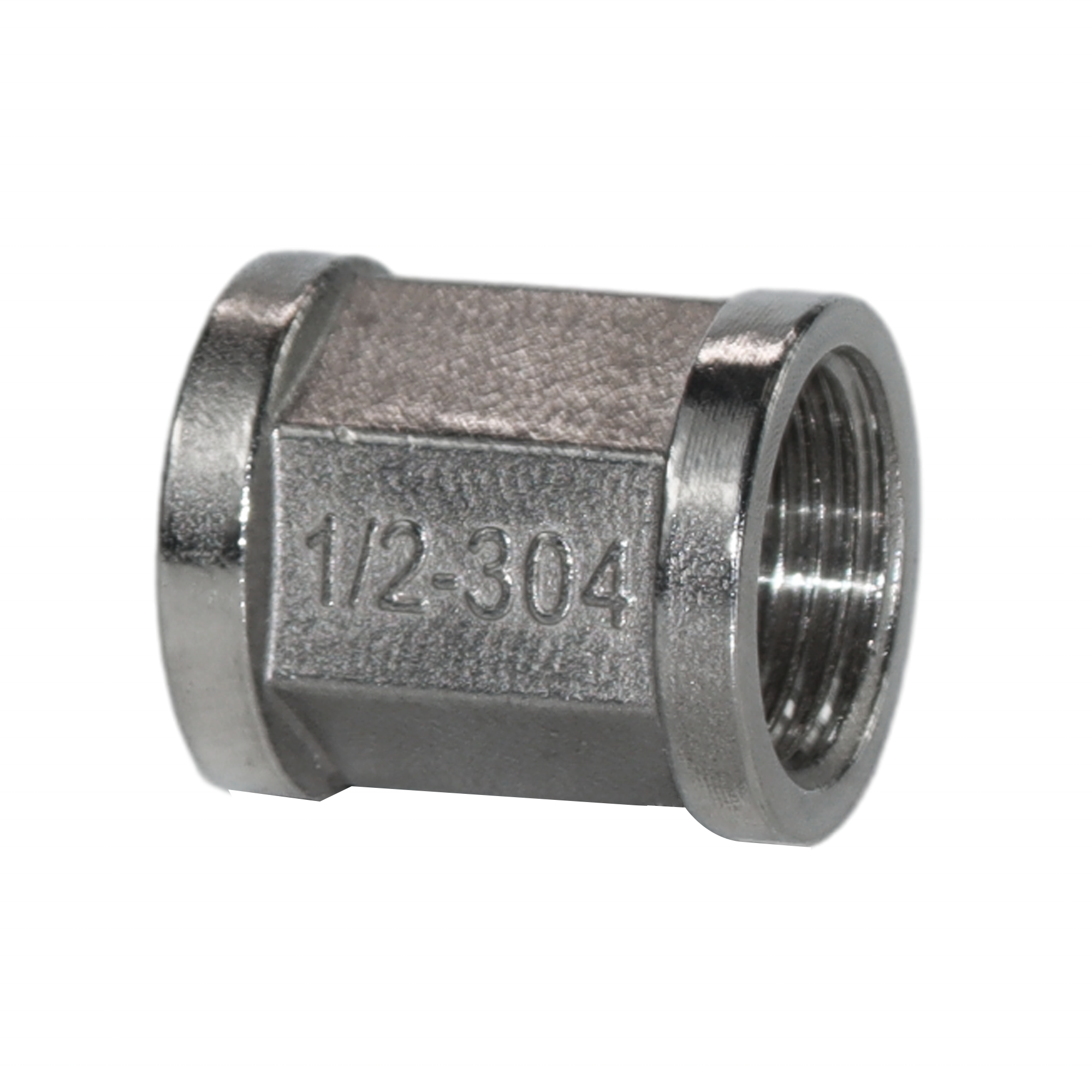 DKV Straight Connector Stainless Steel 304 Pipe Connector G 1/2in Female Thread Fitting